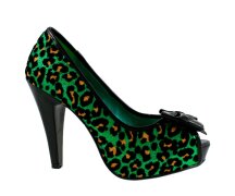 Pin Up Couture Betty Green Leopard