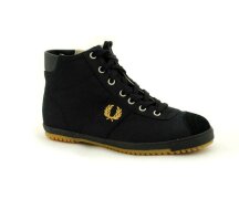 Fred Perry Black Gold Boot Sneaker Canvas Suede
