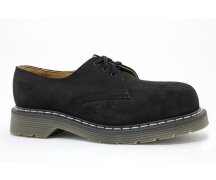Solovair NPS Shoes Made in England 3 Eye Black Suede...