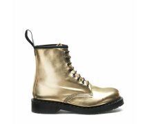 Solovair NPS Shoes Made in England 8 Loch Gold Metallic...
