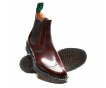 Solovair NPS Shoes Made in England Burgundy Hi-Shine...