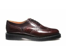 Solovair NPS Shoes Made in England 5 Loch Burgundy...