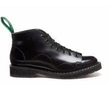 Solovair NPS Shoes Made in England 7 Loch Black Hi-Shine...