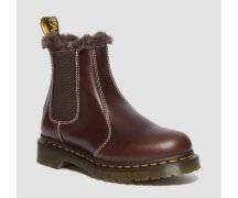  Dr. Martens Slip On 2976 Leonore Dark Brown Pull Up a