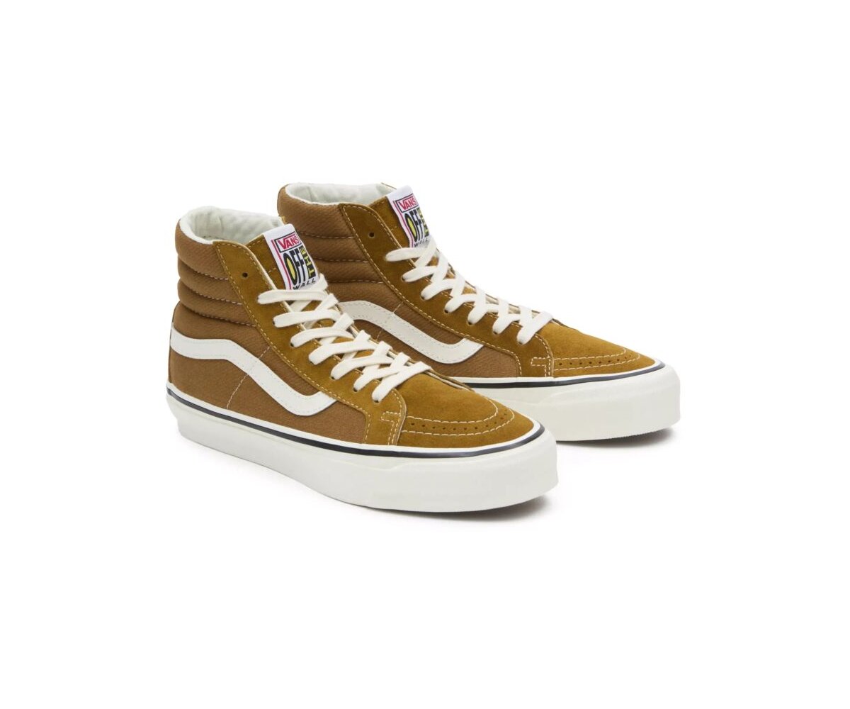 Vans Sk8 Hi Reissue 38 Twill Brown